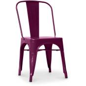 Industrial Style - Chaise en acier de salle à manger - Design industriel - Nouvelle édition - Stylix Violet - Acier, Metal - Violet