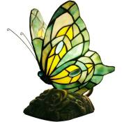 Lampe de table, Tiffany style papillon lampe de petit lit vitrail froid couvercle de lampe mini - table lampe de table décoration chambre écouteurs