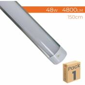 Luminaire LED Lineal Surface avec commutateur 150cm 48W 4800LM 6500K | Blanc froid 6500K - Pack 1 pce.