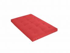 Matelas futon rouge coeur en latex 140x200