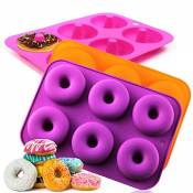 Moules à Donuts en Silicone, Moule pour Beignets Antiadhésif,