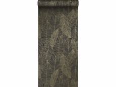 Papier peint feuilles dessinées noir et or - 139126 - 0,53 x 10,05 m 139126