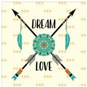 Petit cadre en bois Collection Apache - Dream Love