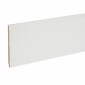 Plinthe MDF blanc 240 x 10 cm ép.10 mm (vendue à