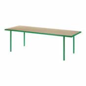Table rectangulaire Wooden / 240 x 85 cm - Chêne & acier - valerie objects vert en bois