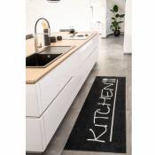 Tapis de cuisine kitchen - Noir - 50 x80 cm