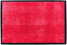 Tapis en microfibres rouge 40x60 cm avec semelle en PVC