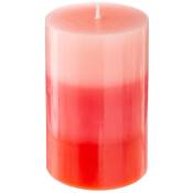 Atmosphera - Bougie tricolore parfumée Figue h 10 cm Rose