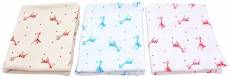 ByBoom - BIO Couverture bébé, couverture câlin, couverture premier-né, couverture d'été, 70x100 cm, 100% COTON BIO, Colour:Naturel - Étoile Fuchsia