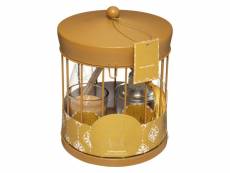 Coffret cage avec diffuseur et bougie "manège" atmosphera - ambre