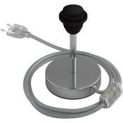 Creative Cables - Alzaluce pour abat-jour - Lampe de table en métal 10 cm - Chromé - Chromé