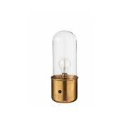 Dansmamaison - Lampe Antique Led Verre/Zinc Or Small - l 14 x l 14 x h 34,5 cm