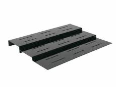 Escalier 3 marches noir - l2g - - plexiglass1000 800x80mm