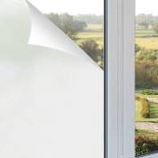 Film pour vitrage de fenêtre Miroir Effet Anti Chaleur Protection solaire Anti uv Blanc.45x200CM - Blanc - Hengda