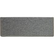 Karat - Tapis d'escalier London Gris clair 23,5 x 65 cm Rectangulaire - Gris Clair