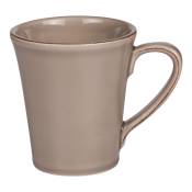 Lot de 2 mugs toscane 40 cl clair gris en faïence