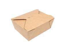Lot de 300 boîtes repas en carton compostable - vegware