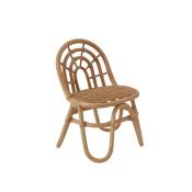 Mini chaise marron 100% rotin H52xL33,5x28cm