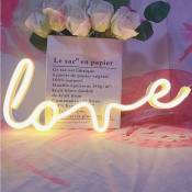 Neon Art Love Signs Light led Love Kids Gift-Decorative Marquee Sign for Wall Room Wedding Party Bar Pub Hotel Beach Recreational (Warm White) Groofoo
