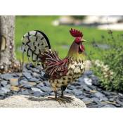 Nortene - Coq décoratif stylisé en acier pour jardin