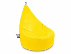 Pouf fauteuil similicuir indoor jaune happers enfant 3806101