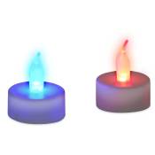 Relaxdays - Bougie led Flamme changement couleurs Lot