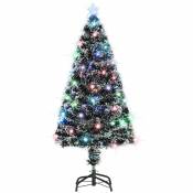 Sapin de Noël artificiel | Arbre de Noël lumineux et support/LED 120 cm Fibre optique 36905