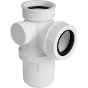 Siphon d'évier à culot blanc - 1'1/2 - Ø 40 mm -