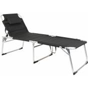 Spetebo - Chaise longue de jardin en aluminium xxl