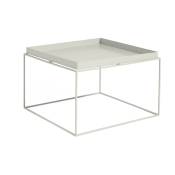 Table basse carrée en métal gris 60 x 60 x 39 cm Tray - HAY