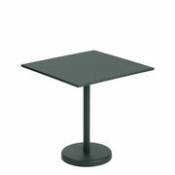 Table carrée Linear Café / 70 x 70 cm - Acier - Muuto