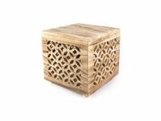Table de chevet bois cube nature 1773