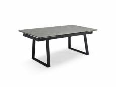 Table extensible 160-240 cm céramique gris marbré