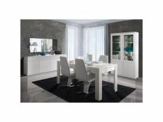 Table pour salle à manger fabio. Dimensions 180 cm. Coloris blanc.
