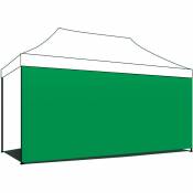 Toile latérale pour gazebo de jardin 3X4.5 m Toile avec velcro différentes couleurs verte