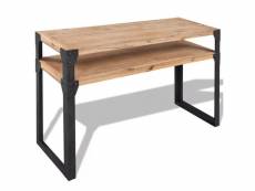 Vidaxl table console bois d'acacia massif 120 x 40 85 cm 243915