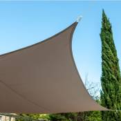 Werka Pro - Voile d'ombrage taupe 5 x 5 m