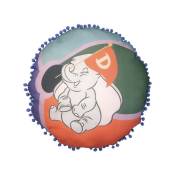 Zorlu - Coussin rond - Disney Dumbo - 45x45 cm