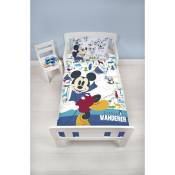 Argofield - Parure de lit Junior Mickey Mouse Wanderer Disney 120 cm x 150 cm