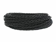 Câble textile torsadé 2x05mm² - noir