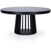 Cotecosy - Table ovale extensible Eliza Noir - Noir