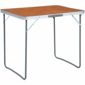 Elegant-Stil Table pliable de camping avec cadre en
