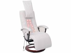 Fauteuil de massage | fauteuil relax shiatsu blanc