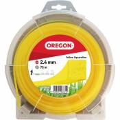 Fil carré pour débroussaillage nylon Oregon - Longueur 75 m - Diamètre 2.4 mm