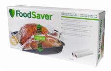 FoodSaver Rouleaux Extensibles sous vide alimentaire, pour machine sous vide Foodsaver, Pack de 2 (28cm x 4,8m chaque) [FVR003X]