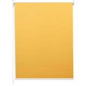 Jamais utilisé] Store à enrouleur pour fenêtres HHG 262, avec chaîne, avec perçage, isolation, opaque, 50 x 160 jaune - yellow