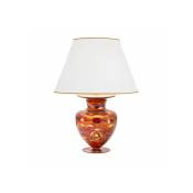 Lampe de table design anfora Or 24 Carats 1 ampoule Rouge Aqua, hauteur 90 Cm - Doré