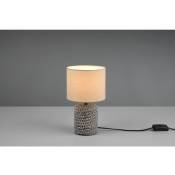 Lampe De Table Moderne Économique Céramique Et Tissu Mala Trio Lighting