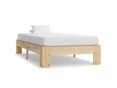 Moderne lits et accessoires categorie berlin cadre de lit bois de pin massif 90 x 200 cm