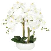 Orchidées artificielles blanche 55cm